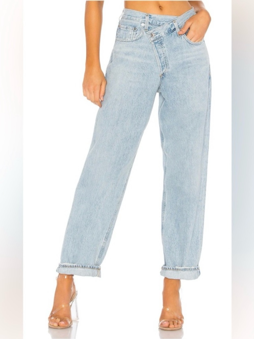 AGOLDE Light Blue Cris Cross Jeans